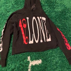 Red Vlone palm angels hoodie